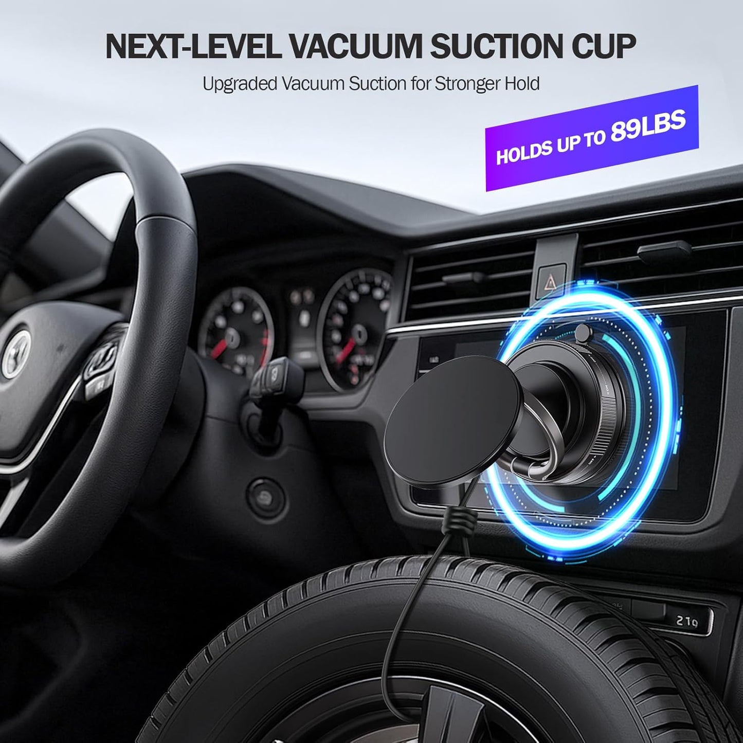 360° Rotating Magnetic Phone Holder – Foldable Car Dashboard & Desk Mobile Mount