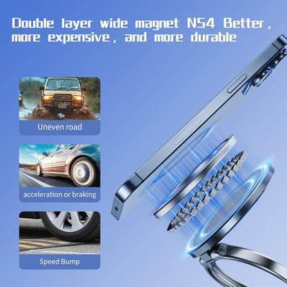 360° Rotating Magnetic Phone Holder – Foldable Car Dashboard & Desk Mobile Mount