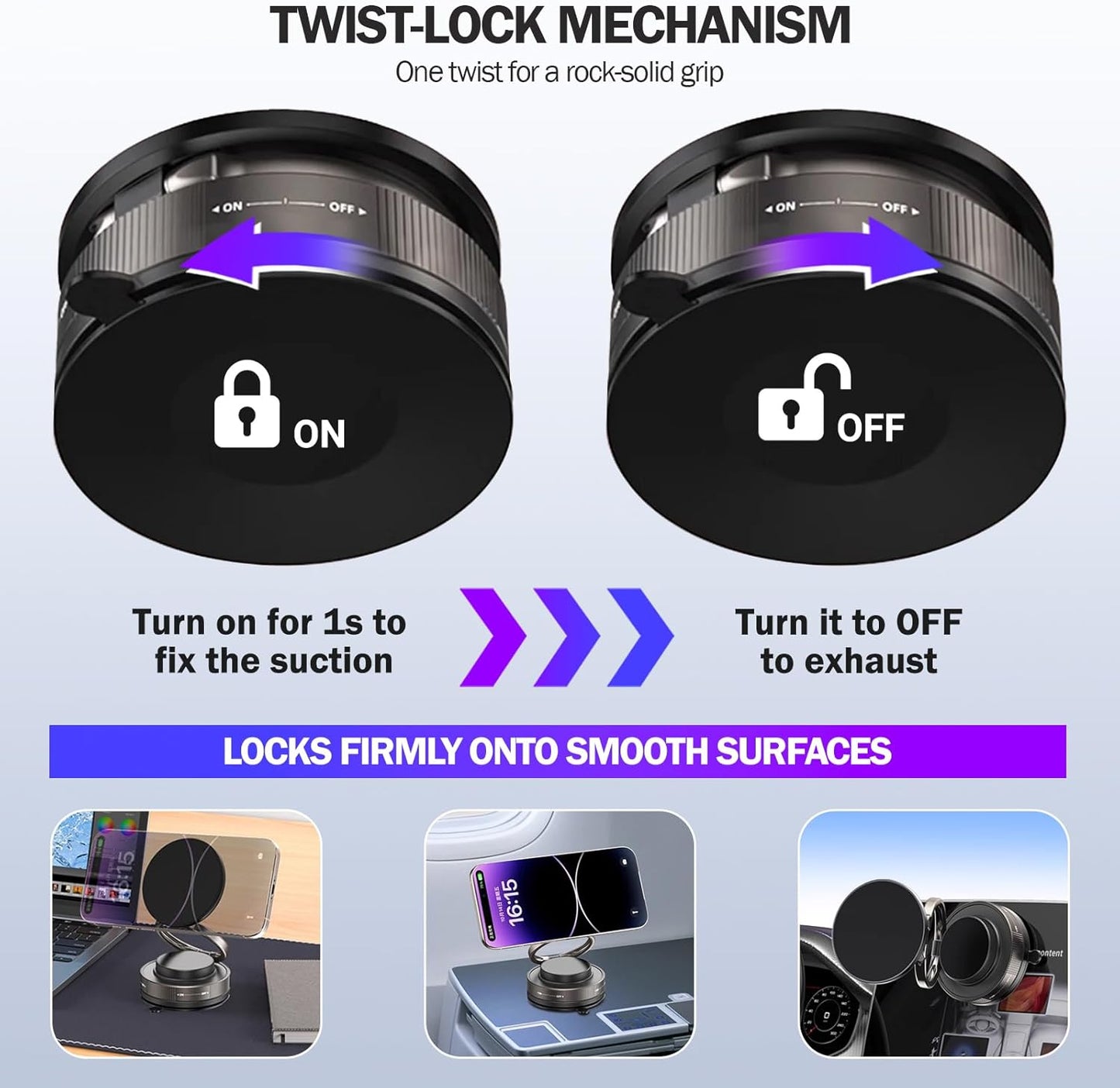 360° Rotating Magnetic Phone Holder – Foldable Car Dashboard & Desk Mobile Mount