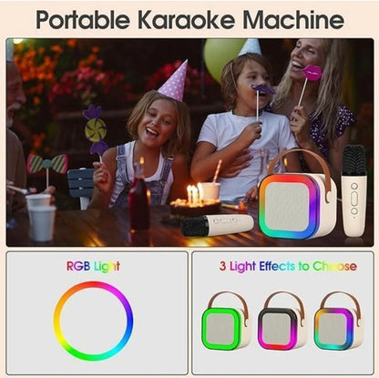 K12 Wireless Bluetooth Karaoke Speaker with Microphone – Portable LED Multicolor